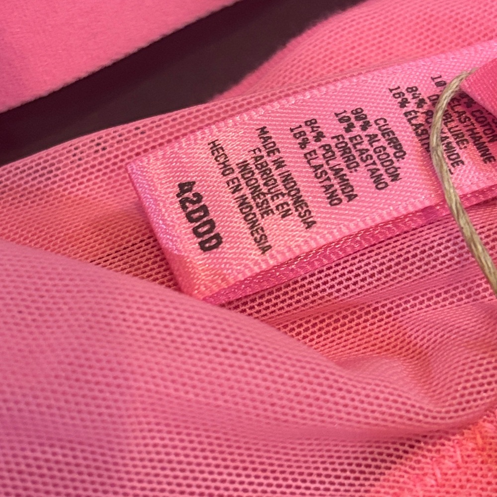 NWT Skims Cotton Jersey Underwire Bra 42DDD Pink – NWOT Tags Attached - Picture 6 of 6